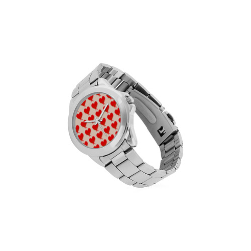 Big Heart Unisex Stainless Steel Watch(Model 103)