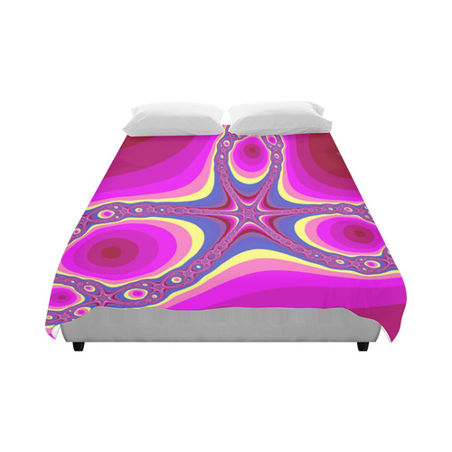 Fractal in pink Duvet Cover 86"x70" ( All-over-print)