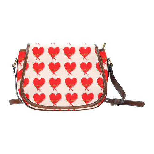 Big Heart Saddle Bag/Small (Model 1649) Full Customization
