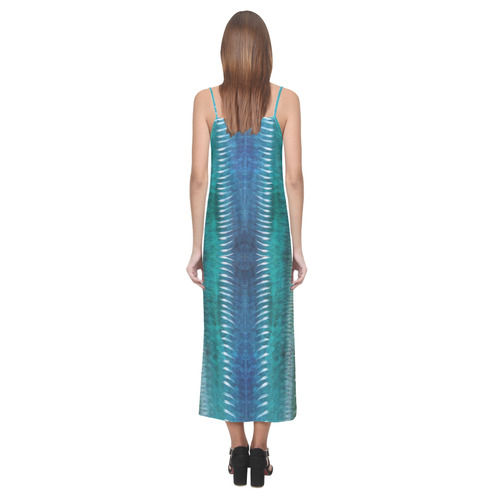 Koko Nui V-Neck Open Fork Long Dress(Model D18)