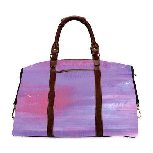 Purple painted Travel bag : New in shop! Exclusive fashion Classic Travel Bag (Model 1643) Remake