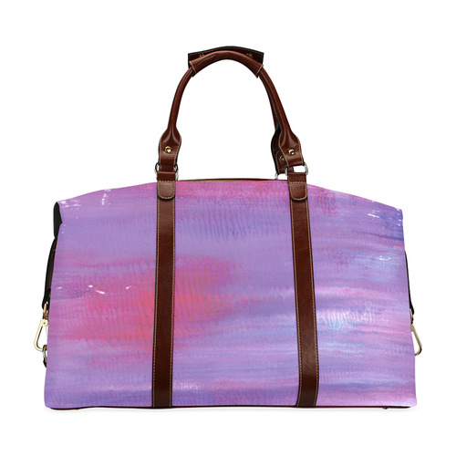 Purple painted Travel bag : New in shop! Exclusive fashion Classic Travel Bag (Model 1643) Remake