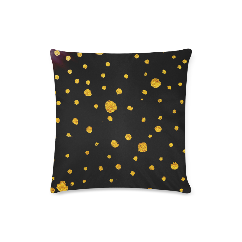 Enjoy our gold and black artistic Pillow. Black and gold 2016 Art Collection Custom Zippered Pillow Case 16"x16"(Twin Sides)