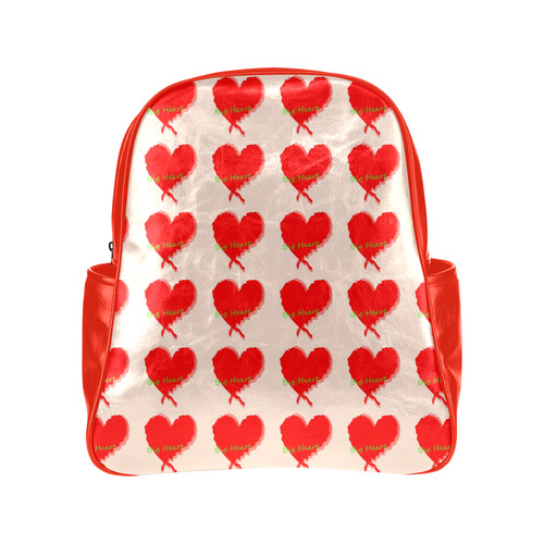 Big Heart Multi-Pockets Backpack (Model 1636)