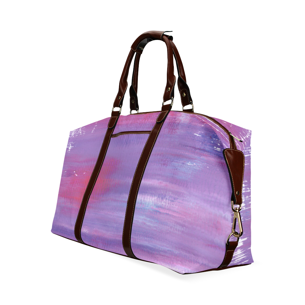 Purple painted Travel bag : New in shop! Exclusive fashion Classic Travel Bag (Model 1643) Remake