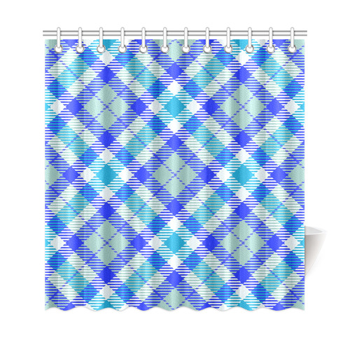 cozy and pleasant Plaid 1B Shower Curtain 69"x72"