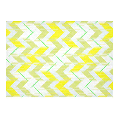 cozy and pleasant Plaid 1F Cotton Linen Tablecloth 60"x 84"