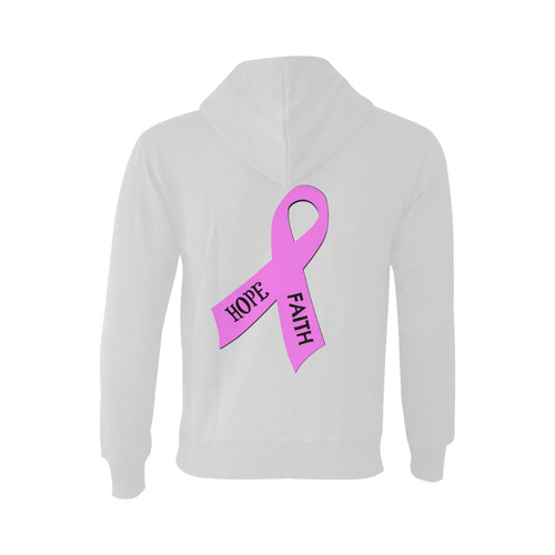 blk pink faith hope Oceanus Hoodie Sweatshirt (NEW) (Model H03)