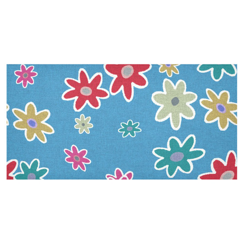 Floral Fabric 1A Cotton Linen Tablecloth 60"x120"