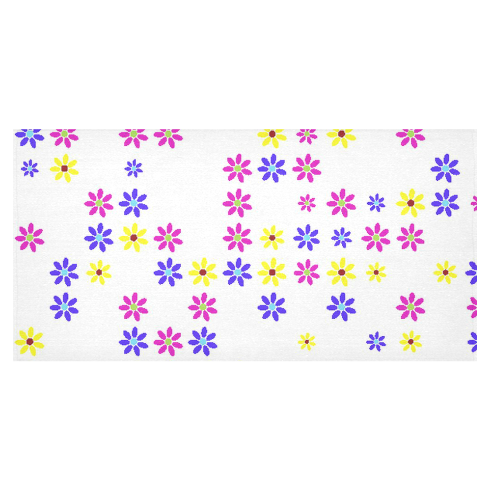 Floral Fabric 2A Cotton Linen Tablecloth 60"x120"