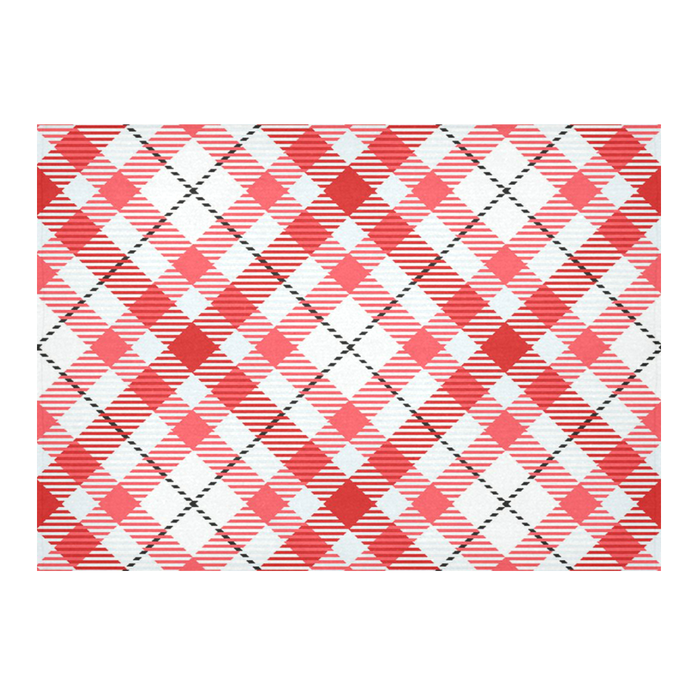 cozy and pleasant Plaid 1C Cotton Linen Tablecloth 60"x 84"