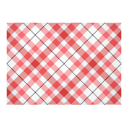 cozy and pleasant Plaid 1C Cotton Linen Tablecloth 60"x 84"