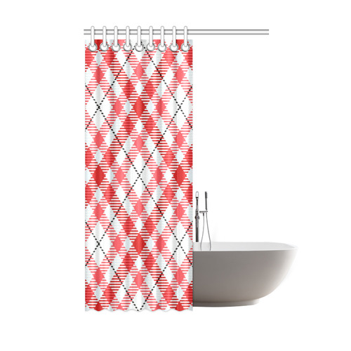 cozy and pleasant Plaid 1C Shower Curtain 48"x72"