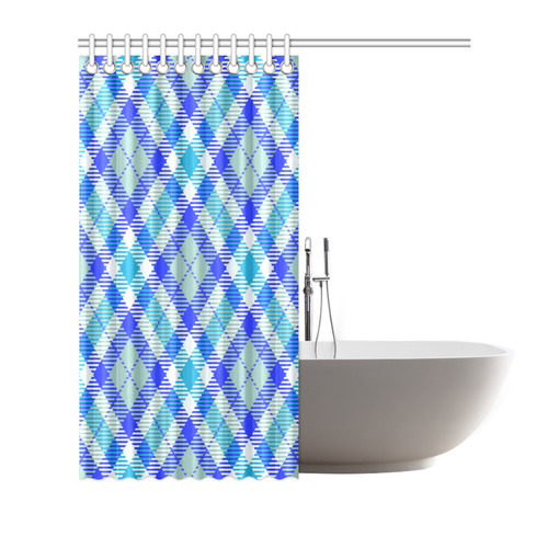 cozy and pleasant Plaid 1B Shower Curtain 66"x72"