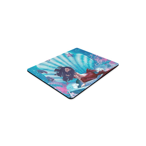 mermaid in a shell Rectangle Mousepad