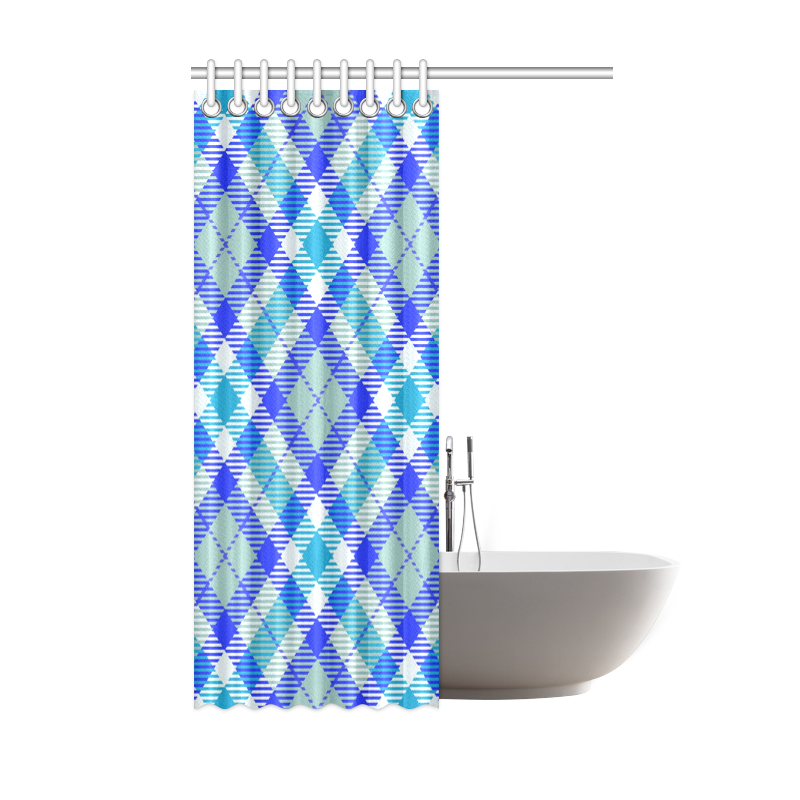 cozy and pleasant Plaid 1B Shower Curtain 48"x72"
