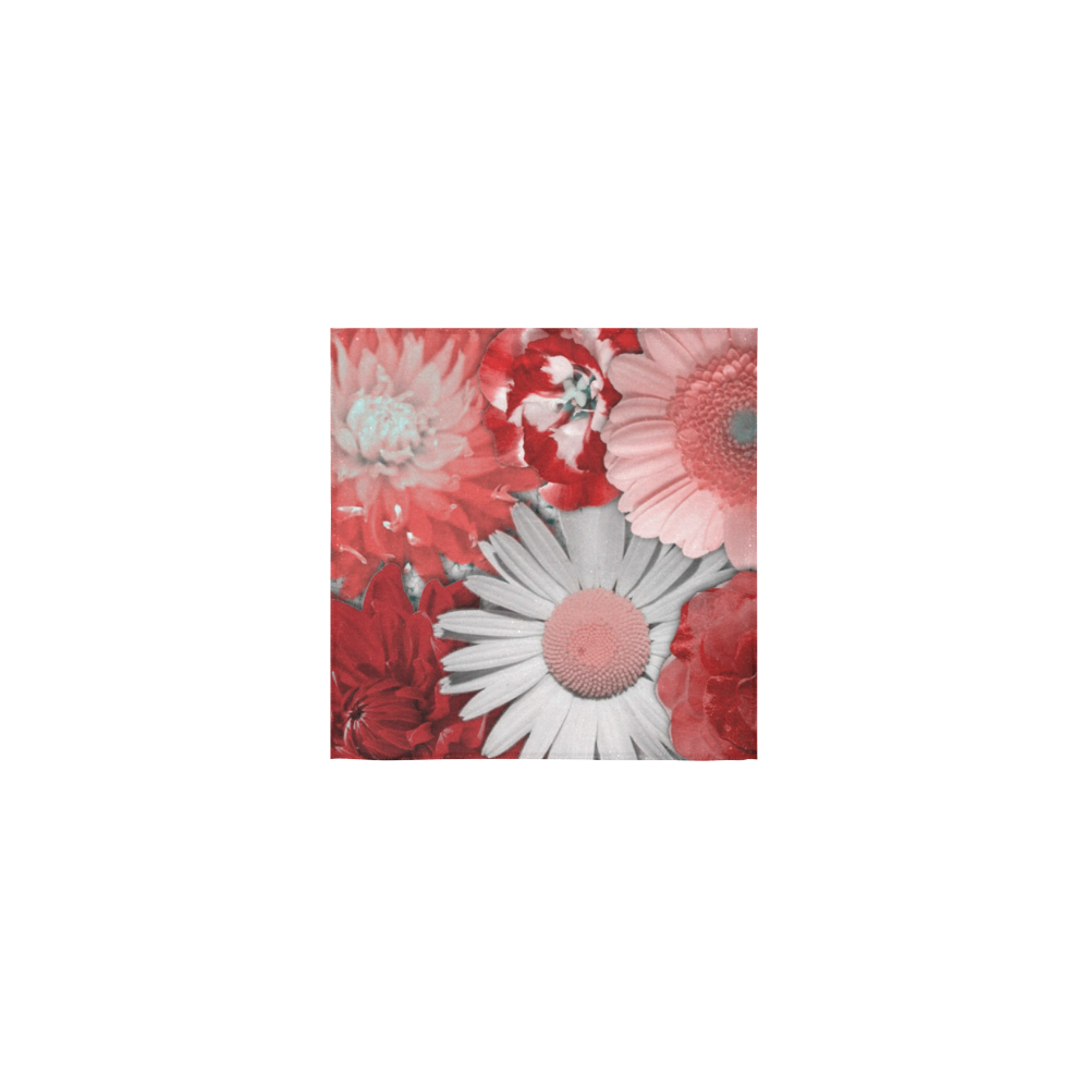 lovely flowers red Square Towel 13“x13”