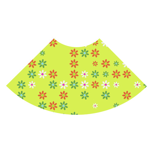 Floral Fabric 2C 3/4 Sleeve Sundress (D23)