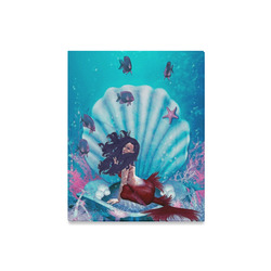 mermaid in a shell Canvas Print 16"x20"