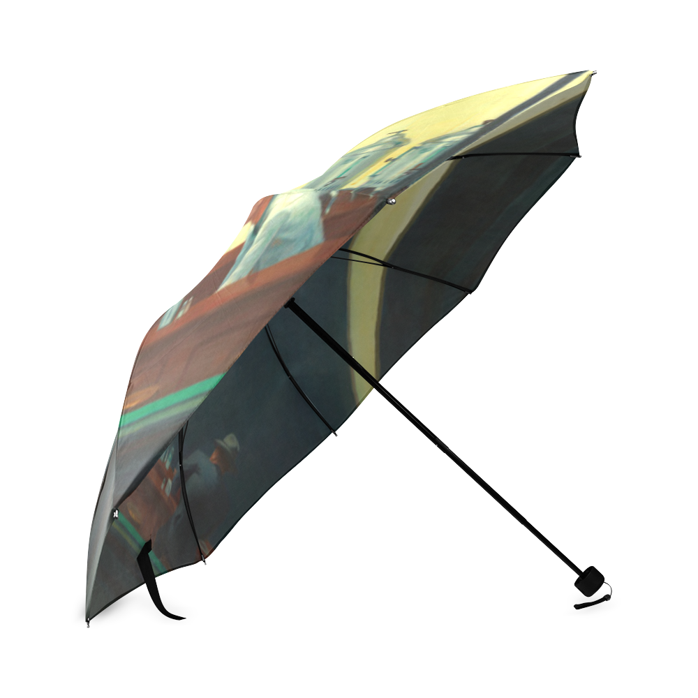 Edward Hopper Nighthawks American Realism Foldable Umbrella (Model U01)