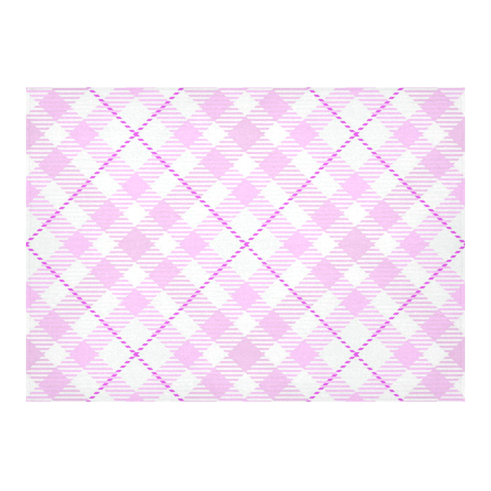 cozy and pleasant Plaid 1A Cotton Linen Tablecloth 60"x 84"