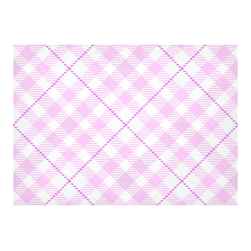 cozy and pleasant Plaid 1A Cotton Linen Tablecloth 60"x 84"