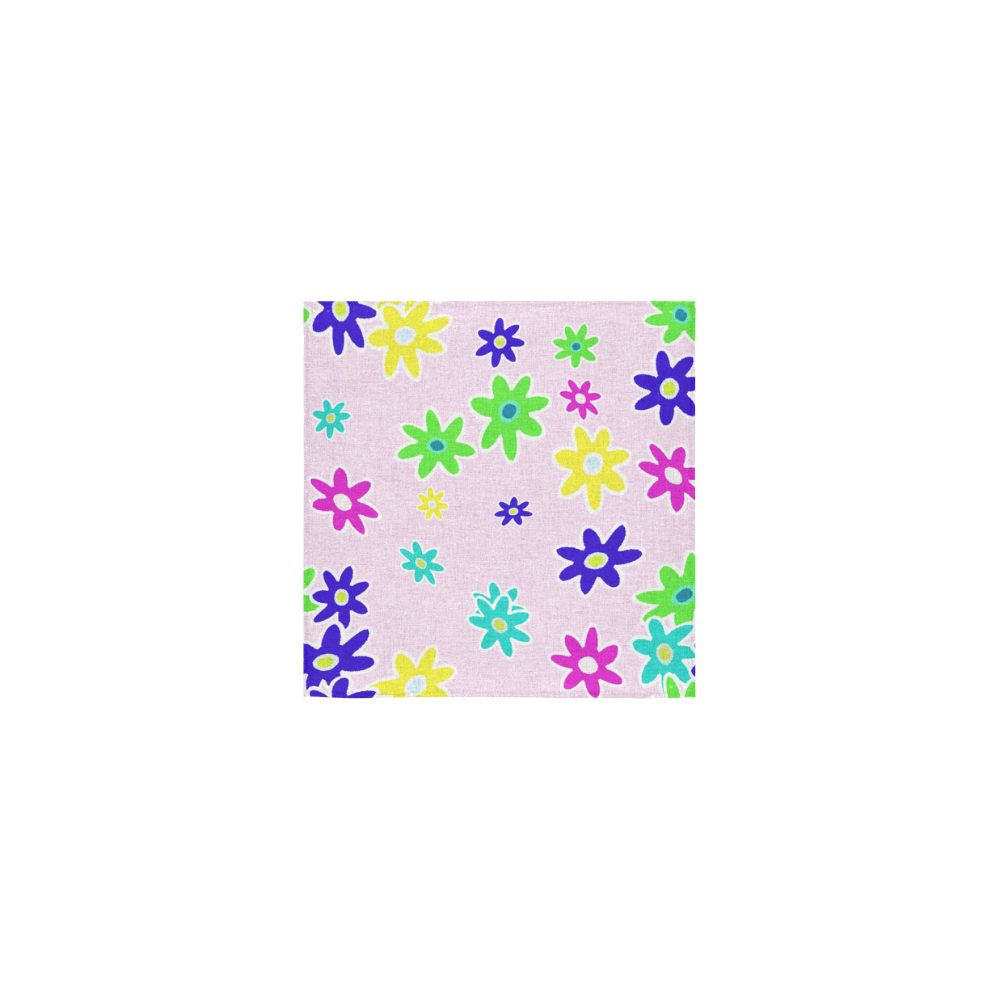 Floral Fabric 1C Square Towel 13“x13”