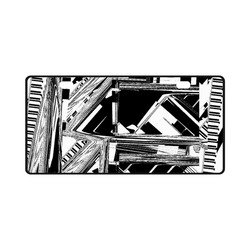 BW Glitch FG 01 License Plate