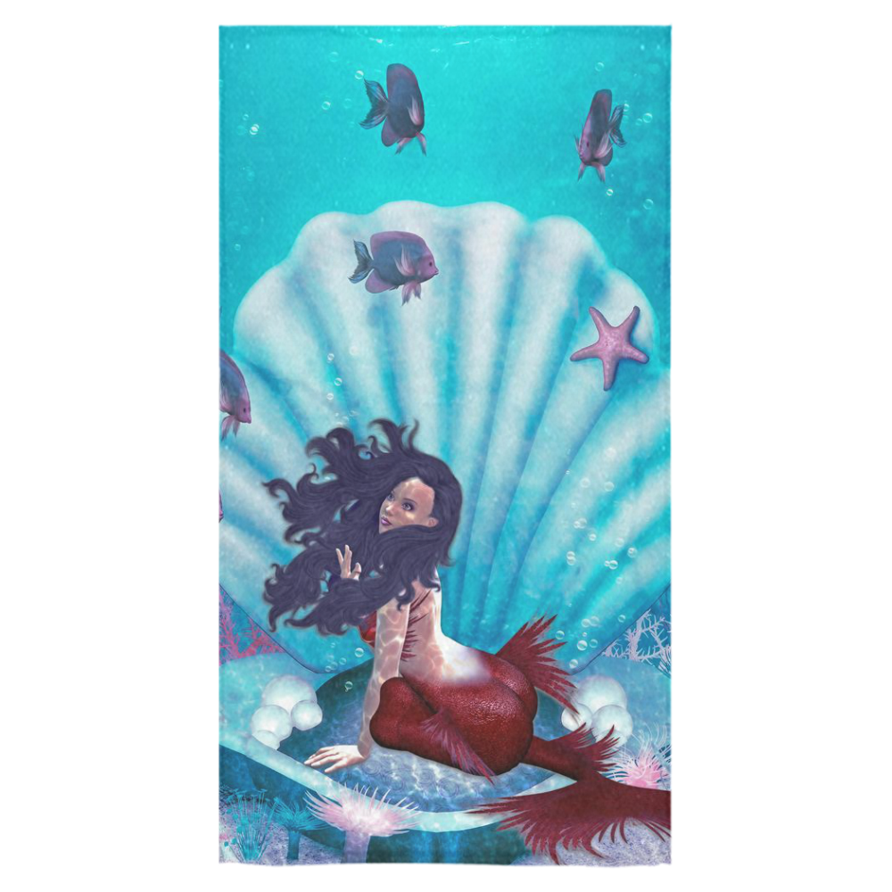 mermaid in a shell Bath Towel 30"x56"