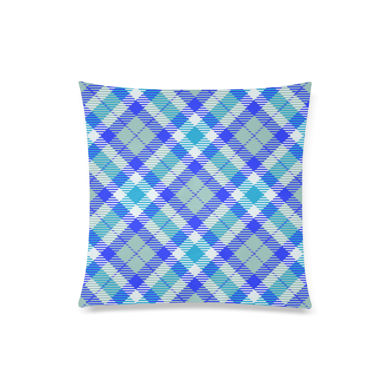 cozy and pleasant Plaid 1B Custom Zippered Pillow Case 20"x20"(Twin Sides)