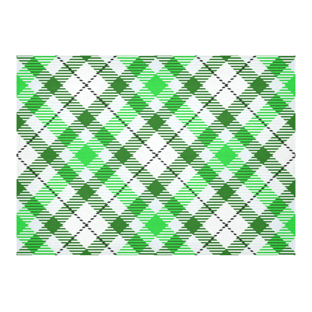 cozy and pleasant Plaid 1D Cotton Linen Tablecloth 60"x 84"