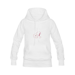 Letter A Pink Red - Jera Nour Men's Classic Hoodie (Remake) (Model H10)
