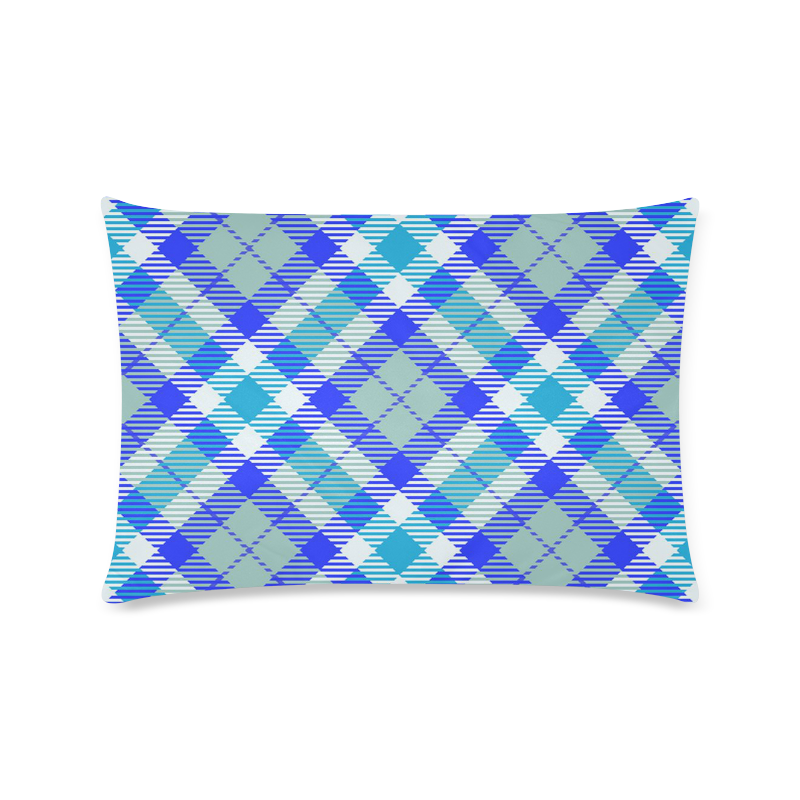 cozy and pleasant Plaid 1B Custom Zippered Pillow Case 16"x24"(Twin Sides)