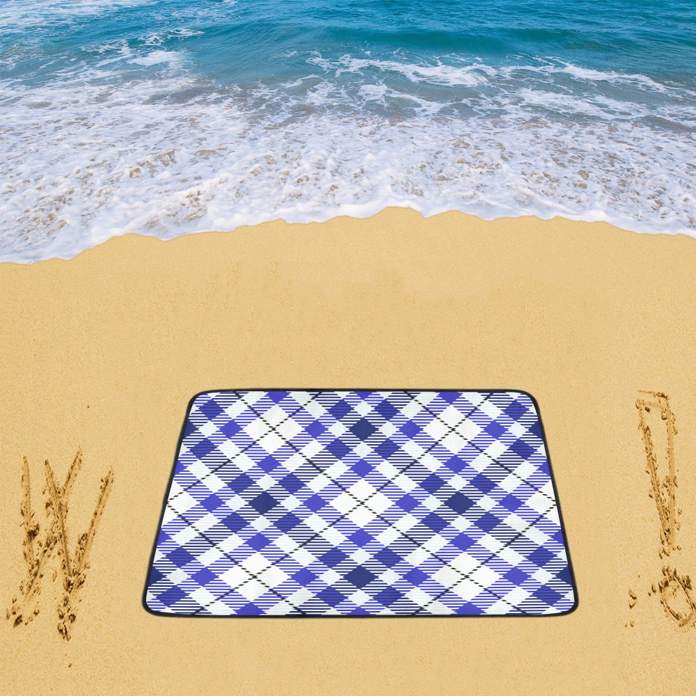 cozy and pleasant Plaid 1E Beach Mat 78"x 60"