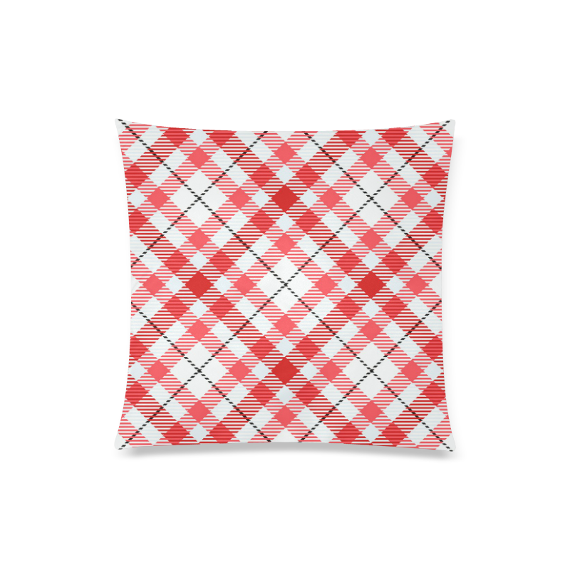 cozy and pleasant Plaid 1C Custom Zippered Pillow Case 20"x20"(Twin Sides)