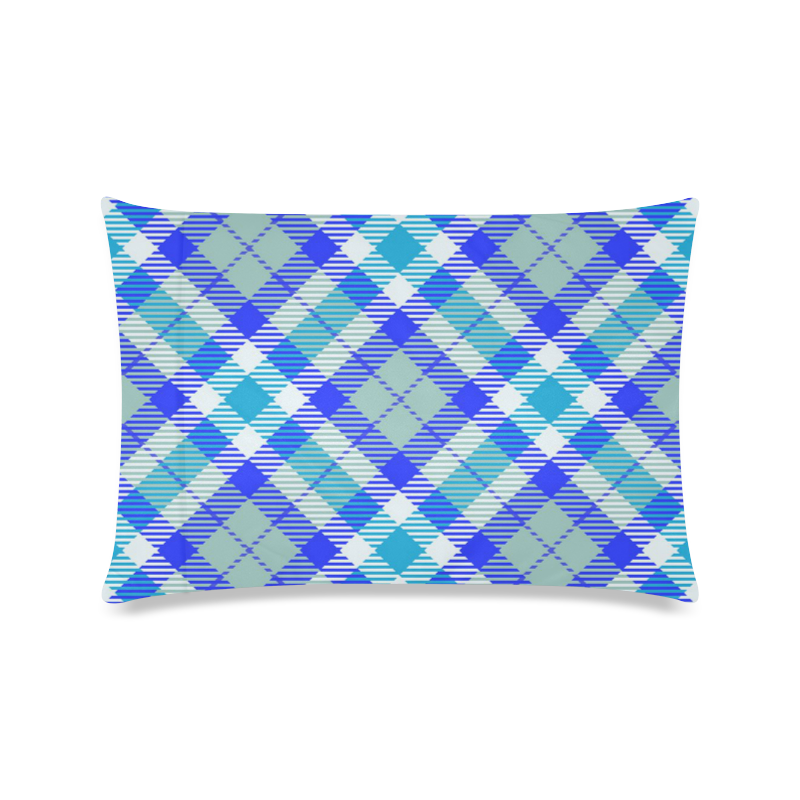 cozy and pleasant Plaid 1B Custom Zippered Pillow Case 16"x24"(Twin Sides)