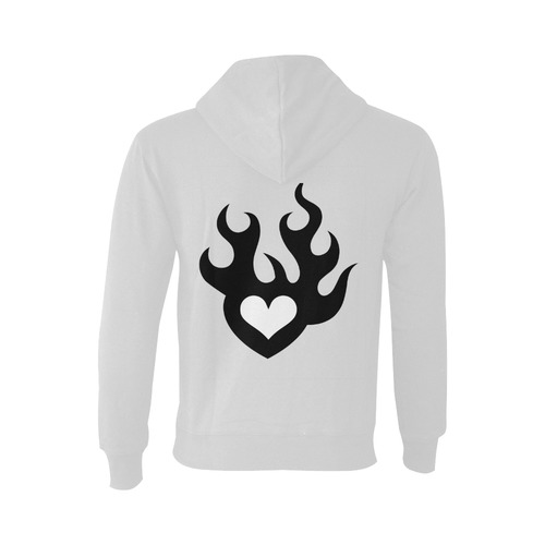 Flaming Heart Oceanus Hoodie Sweatshirt (NEW) (Model H03)