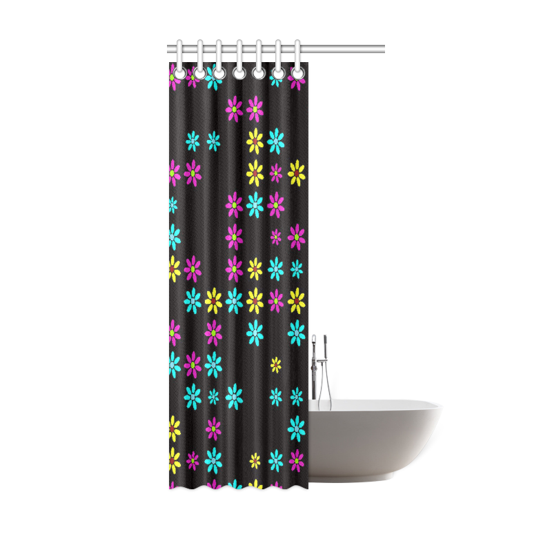 Floral Fabric 2B Shower Curtain 36"x72"