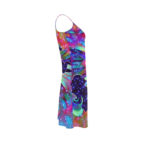 UNICORN OF THE UNIVERSE multicolored Alcestis Slip Dress (Model D05)