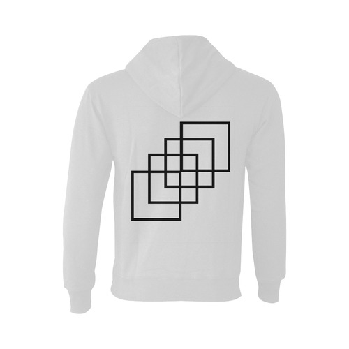 square abstract Oceanus Hoodie Sweatshirt (NEW) (Model H03)