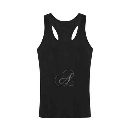 Letter A Gothic Grey - Jera Nour Men's I-shaped Tank Top (Model T32)