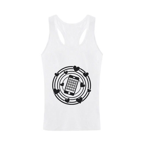 My Phone is the Centre of My Universe! Men's I-shaped Tank Top (Model T32)