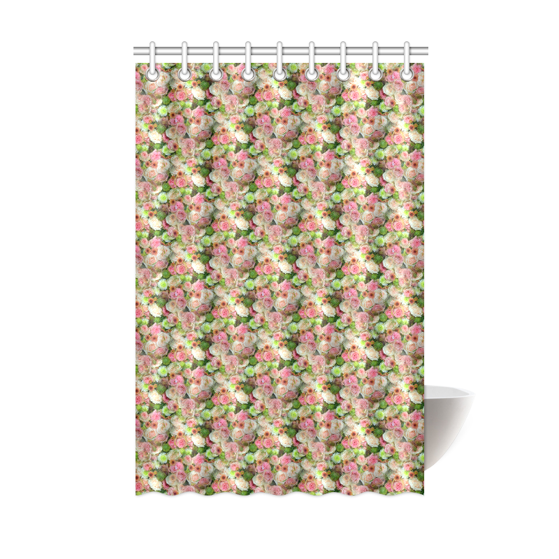 Pink_Flowers_20160802 Shower Curtain 48"x72"