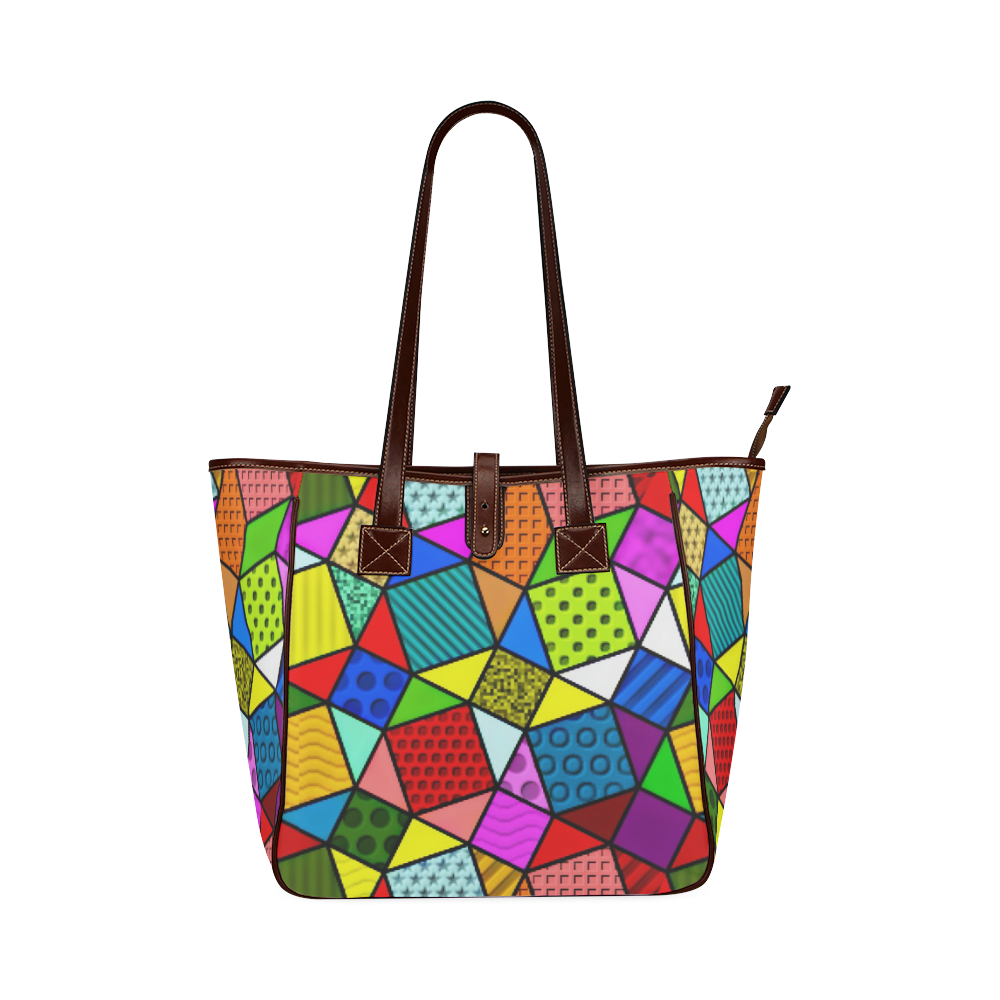 funny doodle pattern 11163A Classic Tote Bag (Model 1644)