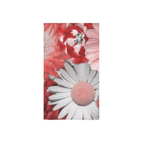 lovely flowers red Custom Towel 16"x28"