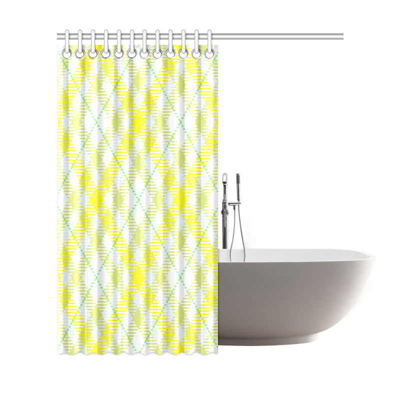cozy and pleasant Plaid 1F Shower Curtain 69"x72"