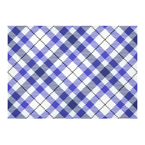 cozy and pleasant Plaid 1E Cotton Linen Tablecloth 60"x 84"