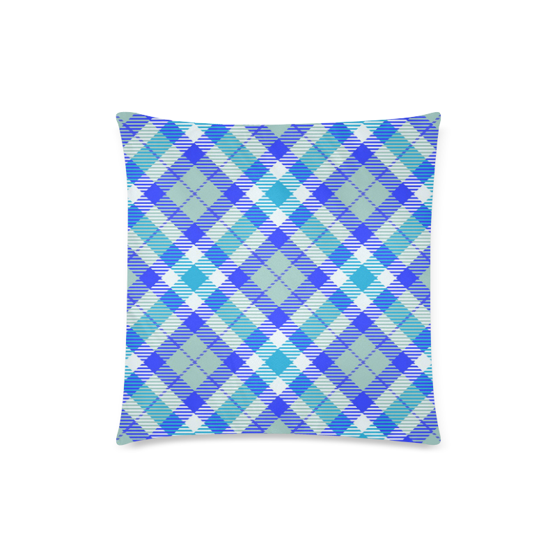 cozy and pleasant Plaid 1B Custom Zippered Pillow Case 18"x18"(Twin Sides)