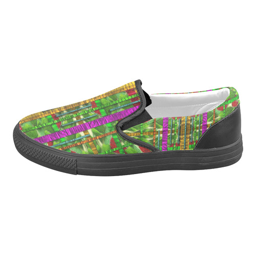 A Gift Of Love Slip-on Canvas Shoes for Men/Large Size (Model 019)