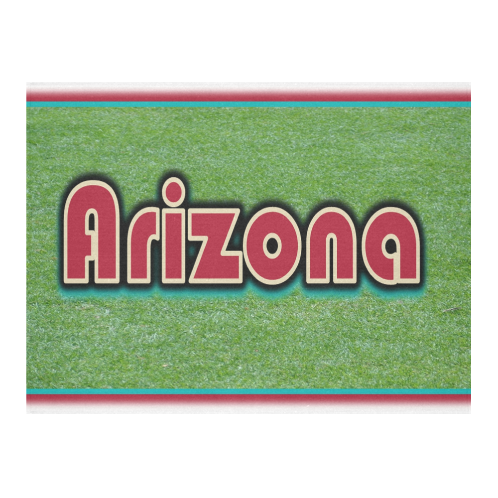 Arizona Word Clip Art Cotton Linen Tablecloth 52"x 70"
